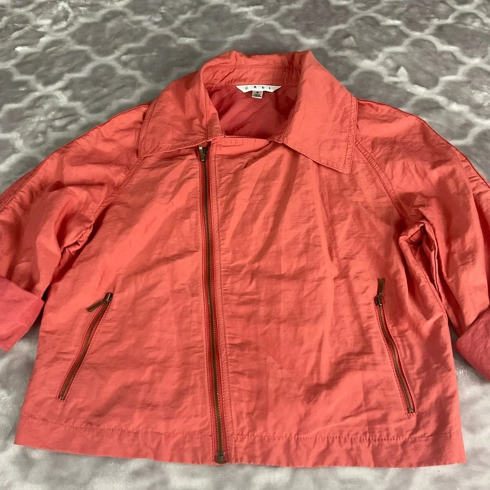 Cabi Cropped Moto Jacket Nylon - Picture 4 of 10